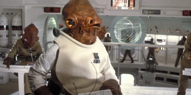 Image of Admiral Ackbar from the Star Wars Movie