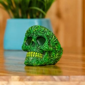 Hemp Head Skull Ashtray - Dia de los Muertos Ashtrays