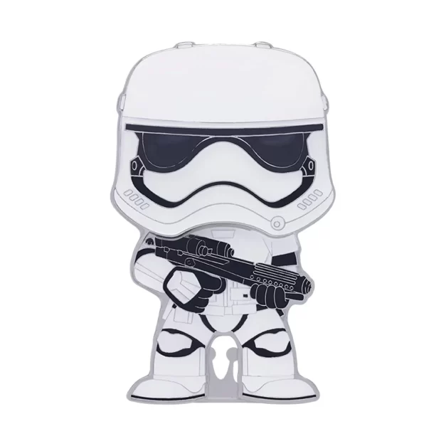 Glow-In-The-Dark Storm Trooper Pop! Enamel Pin - Star Wars the First Order - Close-Up