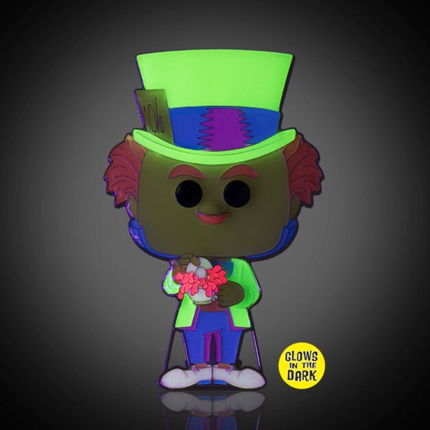 Glow-in-the-Dark example - Mad Hatter Pin