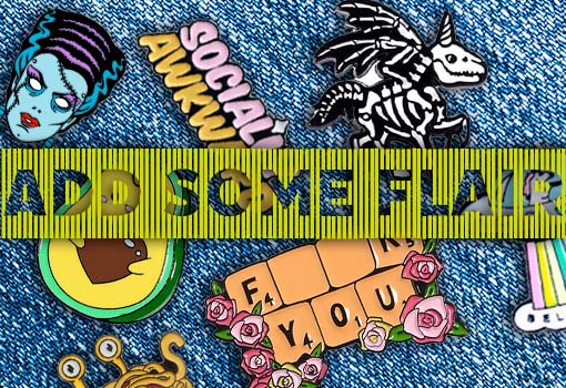 Add some extra sparkle to you style with our unique and funny enamel pins. 