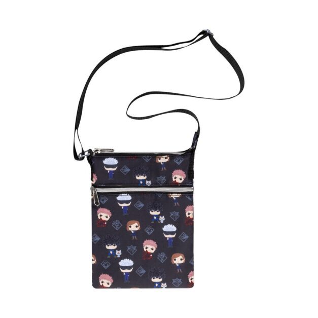 Jujutsu Kaisen All Over Print Crossbody Bag - Front with Strap