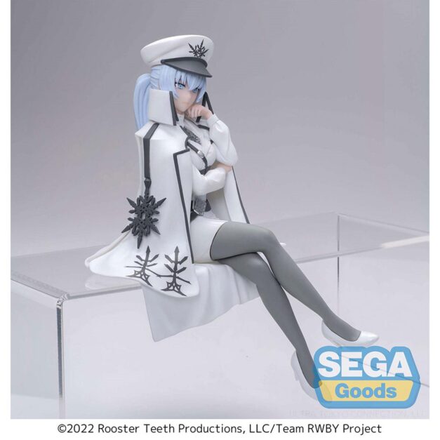 Second Angled View of Weiss Schnee Statue on Clear Stand