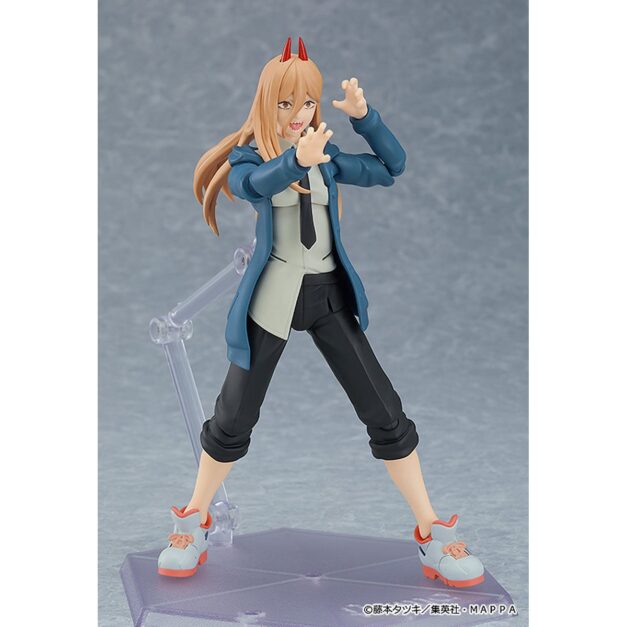 Power Figma in Fighting Pose on Stand