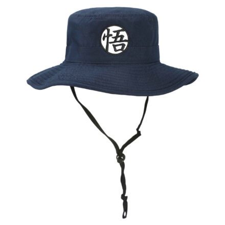 Dragon Ball Z Goku Sun Hat front view with neck drape tucked in