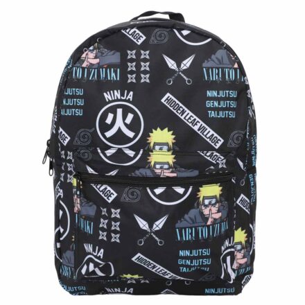 Naruto Icons AOP Laptop Backpack front view