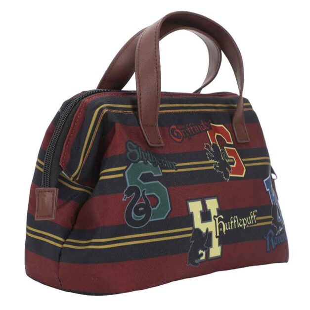 Left side view of Harry Potter Hogwarts Insulated Lunch Tote