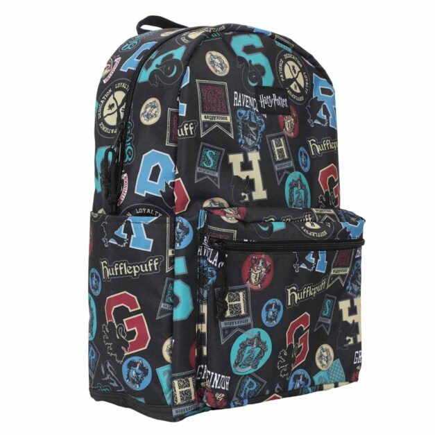 Harry Potter House Icons AOP Laptop Backpack Left side of backpack