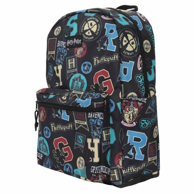 Harry Potter House Icons AOP Laptop Backpack Right side of backpack