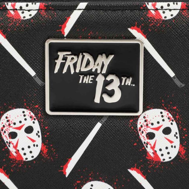 Close-up of the "Friday the 13th" logo on Bi-Fold Wallet