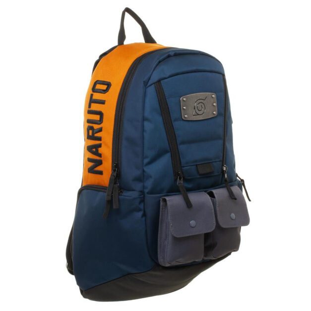 Left side view of Naruto Built Up Utility Laptop Backpack