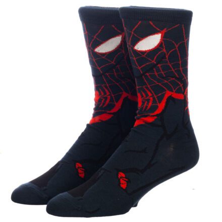 Marvel Spider-Man Miles Morales Socks on Mannequin Feet