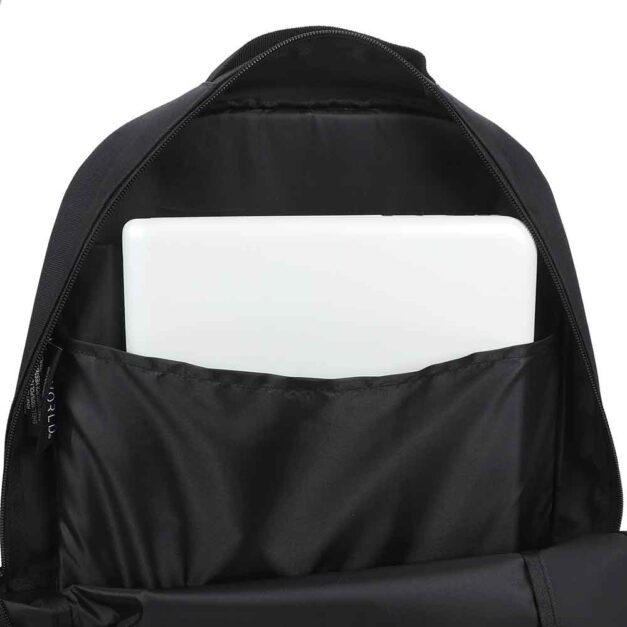 Spy x Family backpack interior with laptop in sleeve